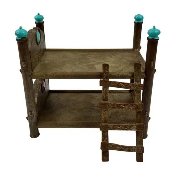 Li'l Woodzeez Doll Furniture Rustic Looking Bunk Bed - Picture 1 of 8